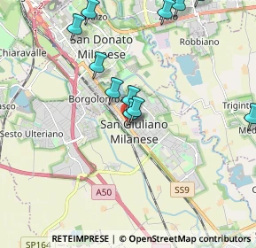 Mappa Via Milano, 20098 San Giuliano Milanese MI, Italia (2.14455)