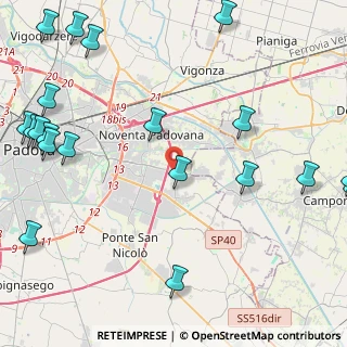 Mappa Via Trieste, 35020 Villatora PD, Italia (6.374)