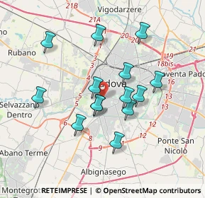 Mappa Via S. Pio X, 35123 Padova PD, Italia (3.12286)