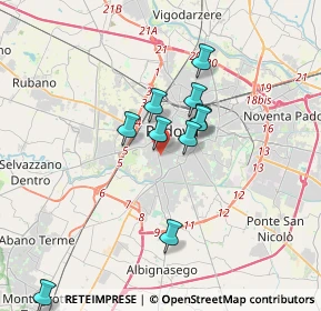 Mappa Via S. Pio X, 35123 Padova PD, Italia (3.46)