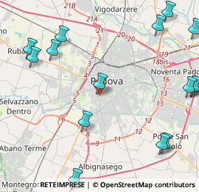 Mappa Via S. Pio X, 35123 Padova PD, Italia (6.25529)