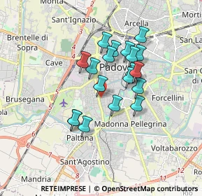 Mappa Via S. Pio X, 35123 Padova PD, Italia (1.37105)