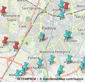 Mappa Via S. Pio X, 35123 Padova PD, Italia (3.1825)
