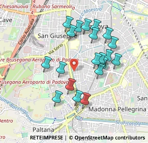 Mappa Via S. Pio X, 35123 Padova PD, Italia (0.855)