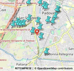 Mappa Via S. Pio X, 35123 Padova PD, Italia (1.043)