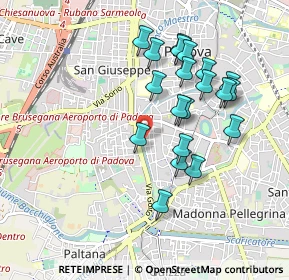 Mappa Via S. Pio X, 35123 Padova PD, Italia (0.872)