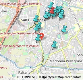 Mappa Via S. Pio X, 35123 Padova PD, Italia (1.031)