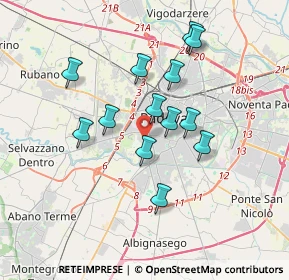 Mappa Via Alessandria, 35142 Padova PD, Italia (3.06154)