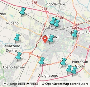 Mappa Via Alessandria, 35142 Padova PD, Italia (4.72182)