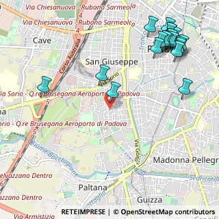 Mappa Via Alessandria, 35142 Padova PD, Italia (1.4465)
