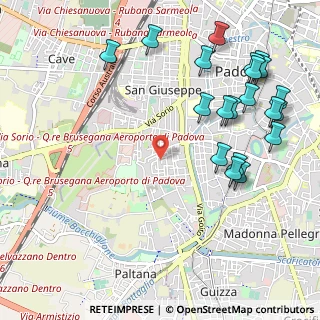 Mappa Via Alessandria, 35142 Padova PD, Italia (1.296)