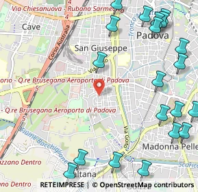 Mappa Via Alessandria, 35142 Padova PD, Italia (1.545)