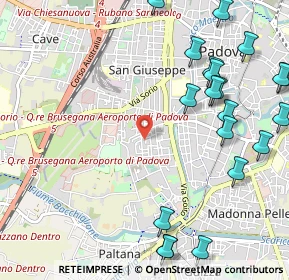 Mappa Via Alessandria, 35142 Padova PD, Italia (1.4085)