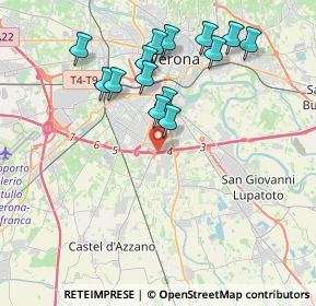 Mappa Tangenziale Sud, 37100 Verona VR, Italia (3.85929)