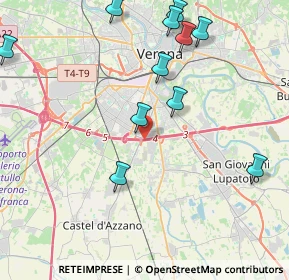 Mappa Tangenziale Sud, 37100 Verona VR, Italia (5.04)