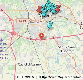 Mappa Tangenziale Sud, 37100 Verona VR, Italia (4.86917)