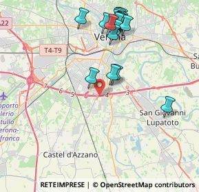 Mappa Tangenziale Sud, 37100 Verona VR, Italia (4.39632)