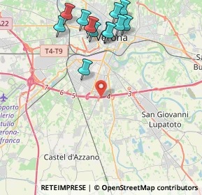 Mappa Tangenziale Sud, 37100 Verona VR, Italia (4.81917)