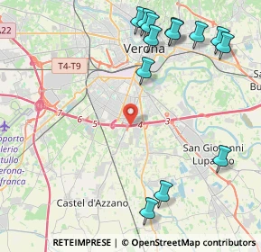 Mappa Tangenziale Sud, 37100 Verona VR, Italia (5.33538)