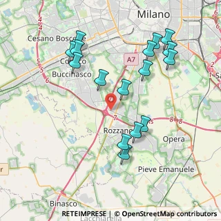 Mappa Via Gran San Bernardo, 20089 Rozzano MI, Italia (4.16375)