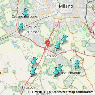 Mappa Via Gran San Bernardo, 20089 Rozzano MI, Italia (5.10091)