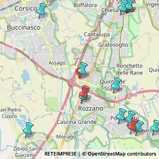 Mappa Via Gran San Bernardo, 20089 Rozzano MI, Italia (3.27286)