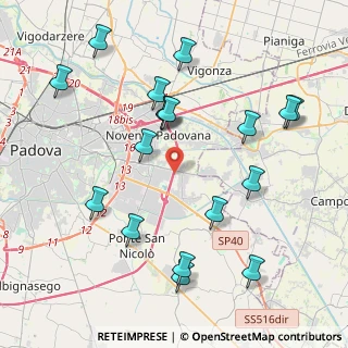 Mappa Via Danimarca, 35127 Padova PD, Italia (4.47444)