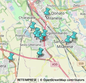 Mappa Via Campania, 20098 San Giuliano Milanese MI, Italia (1.47083)