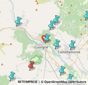 Mappa Via Bixio, 10082 Cuorgnè TO, Italia (5.4825)
