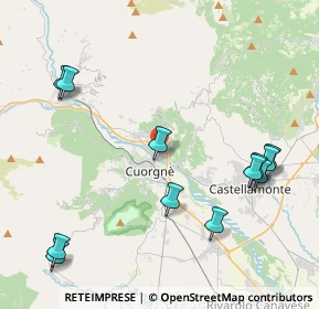 Mappa Via Bixio, 10082 Cuorgnè TO, Italia (4.9575)