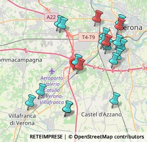 Mappa Via Cavour, 37062 Dossobuono VR, Italia (4.387)
