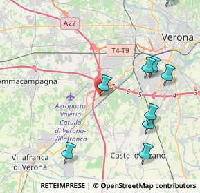 Mappa Via Cavour, 37062 Dossobuono VR, Italia (5.74083)