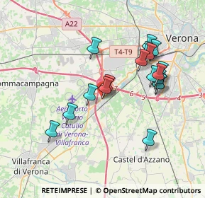Mappa Via Cavour, 37062 Dossobuono VR, Italia (3.52056)