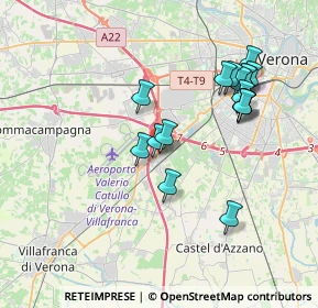 Mappa Via Cavour, 37062 Dossobuono VR, Italia (3.59647)