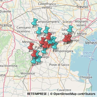 Mappa Via Piemonte, 35127 Padova PD, Italia (9.981)