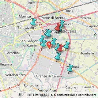 Mappa Via Piemonte, 35127 Padova PD, Italia (1.30733)