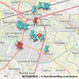 Mappa Via Gustavo Levorin, 35127 Padova PD, Italia (2.05438)