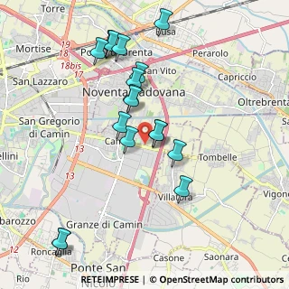 Mappa Via Gustavo Levorin, 35127 Padova PD, Italia (1.98222)