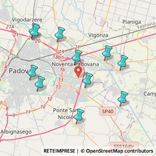 Mappa Via Gustavo Levorin, 35127 Padova PD, Italia (4.49364)