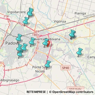 Mappa Via Gustavo Levorin, 35127 Padova PD, Italia (4.76)