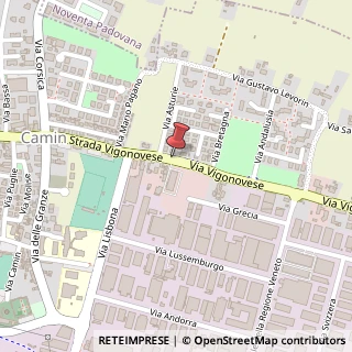 Mappa Via Vigonovese,  200, 35127 Padova, Padova (Veneto)