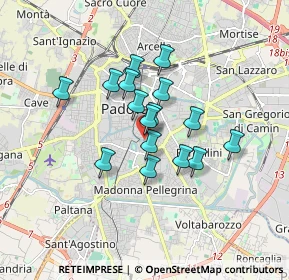 Mappa Via Orto Botanico, 35123 Padova PD, Italia (1.25438)