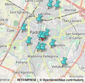 Mappa Via Orto Botanico, 35123 Padova PD, Italia (1.495)