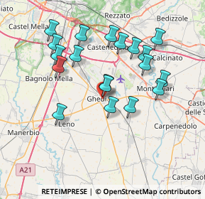 Mappa Via Arnaldo da Brescia, 25016 Ghedi BS, Italia (7.08526)