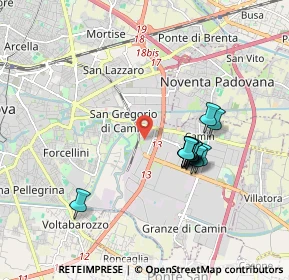 Mappa Via Venezuela, 35127 Padova PD, Italia (1.555)