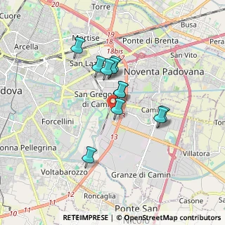 Mappa Via Venezuela, 35127 Padova PD, Italia (1.35182)