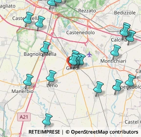 Mappa Via Combattenti, 25016 Ghedi BS, Italia (9.496)