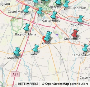 Mappa Via Combattenti, 25016 Ghedi BS, Italia (9.7395)