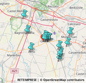 Mappa Via Combattenti, 25016 Ghedi BS, Italia (5.58571)