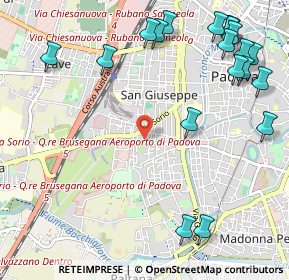 Mappa Via Rodi, 35141 Padova PD, Italia (1.4395)